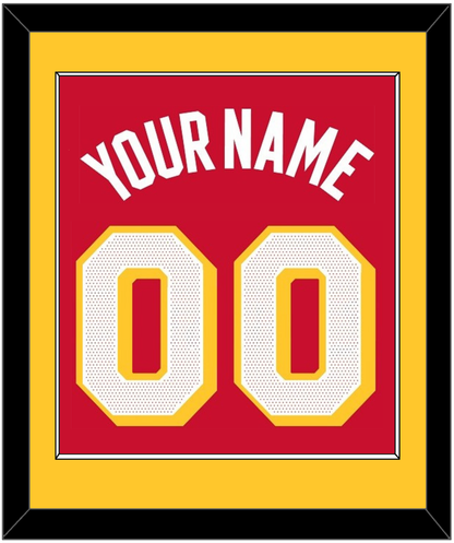 Atlanta Name & Number - Red Icon - Essential Tier 2