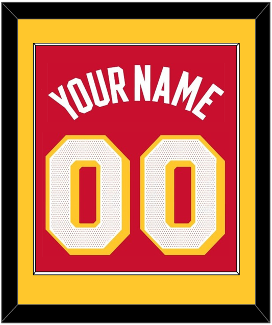 Atlanta Name & Number - Red Icon - Essential Tier 2