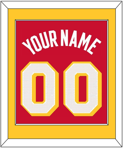 Atlanta Name & Number - Red Icon - Essential Tier 2