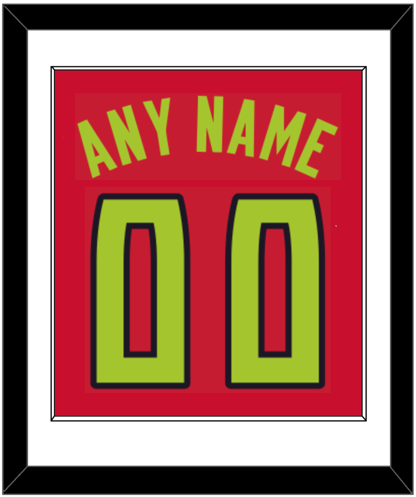 Atlanta Name & Number - Red Icon (2015-2020) - Essential Tier 1