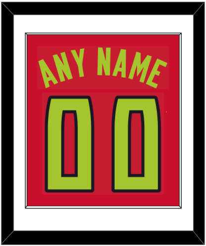 Atlanta Name & Number - Red Icon (2015-2020) - Essential Tier 1