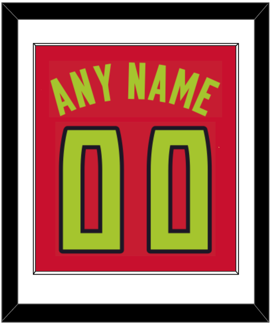 Atlanta Name & Number - Red Icon (2015-2020) - Essential Tier 1