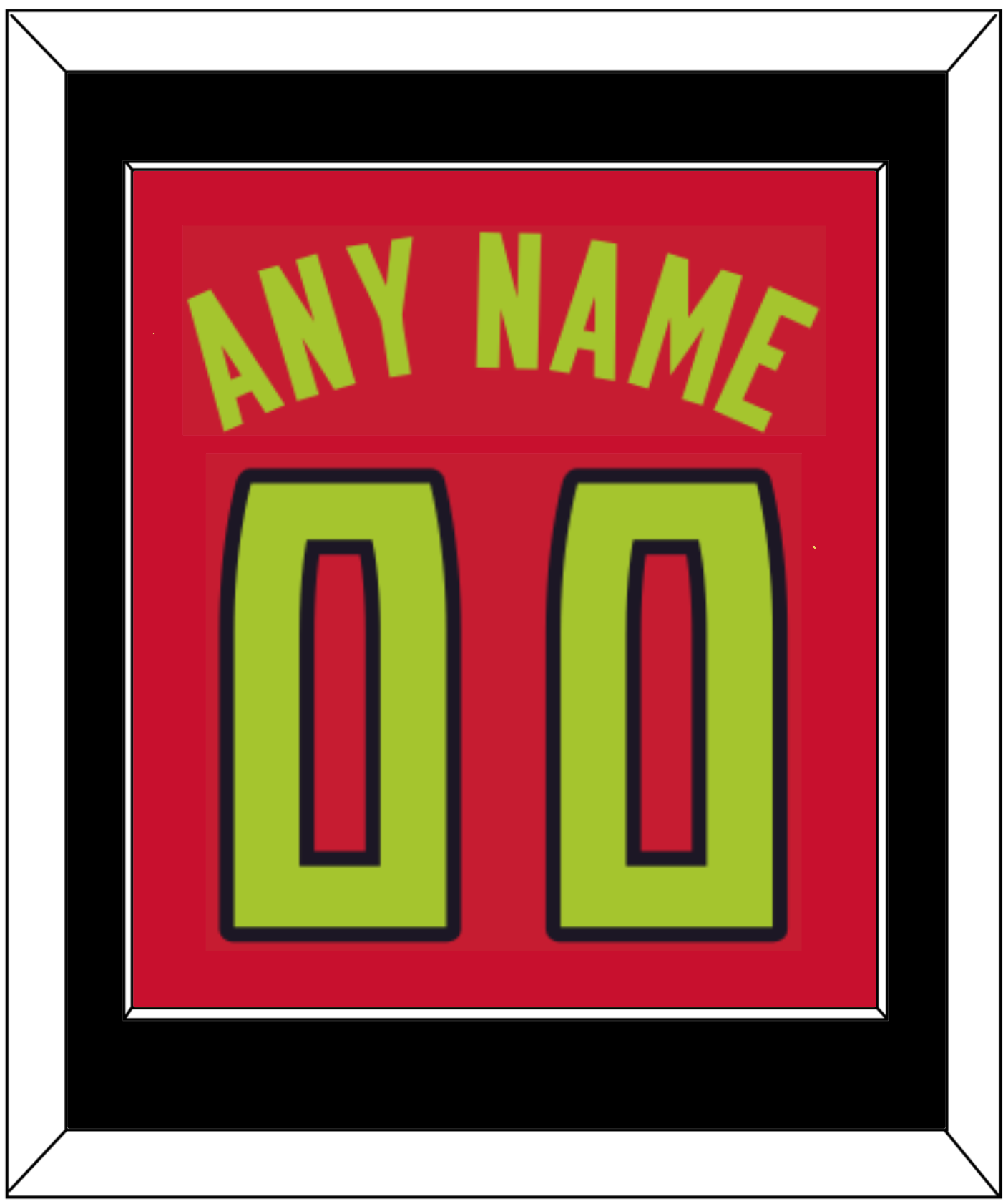 Atlanta Name & Number - Red Icon (2015-2020) - Essential Tier 2
