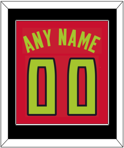 Atlanta Name & Number - Red Icon (2015-2020) - Essential Tier 2