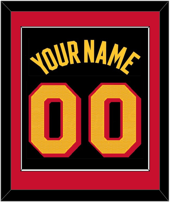 Atlanta Name & Number - Black Statement - Single Mat 2