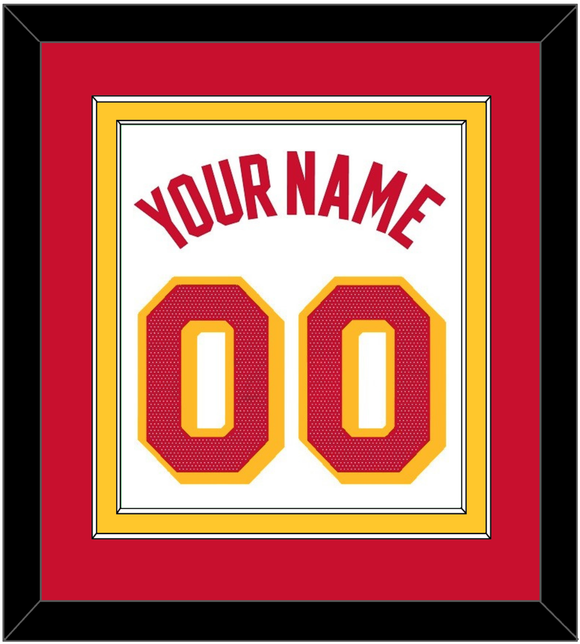 Atlanta Name & Number - White Association - Double Mat 3