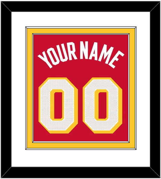 Atlanta Name & Number - Red Icon - Signature Tier 1