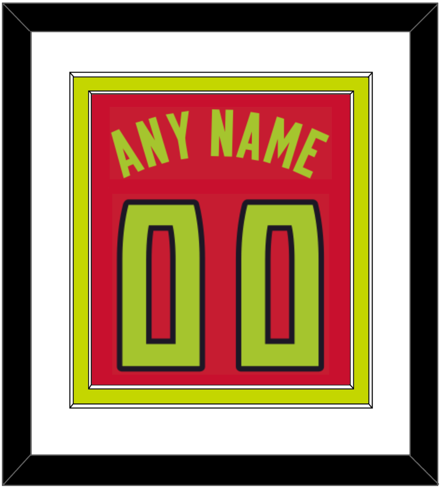 Atlanta Name & Number - Red Icon (2015-2020) - Signature Tier 1