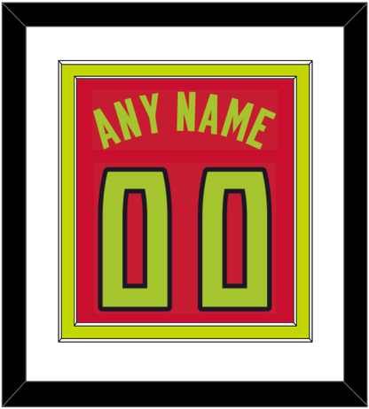 Atlanta Name & Number - Red Icon (2015-2020) - Signature Tier 1