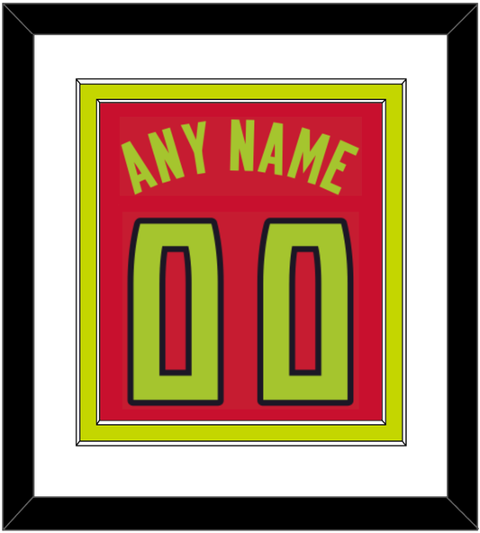Atlanta Name & Number - Red Icon (2015-2020) - Signature Tier 1