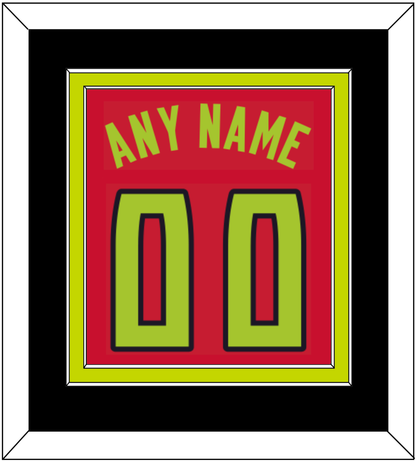 Atlanta Name & Number - Red Icon (2015-2020) - Signature Tier 2