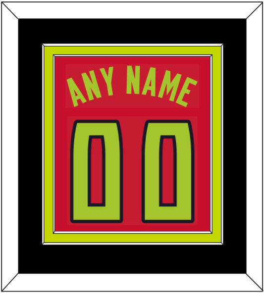 Atlanta Name & Number - Red Icon (2015-2020) - Signature Tier 2