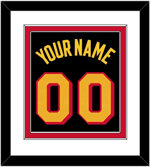 Atlanta Name & Number - Black Statement - Double Mat 1