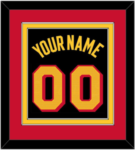 Atlanta Name & Number - Black Statement - Double Mat 2