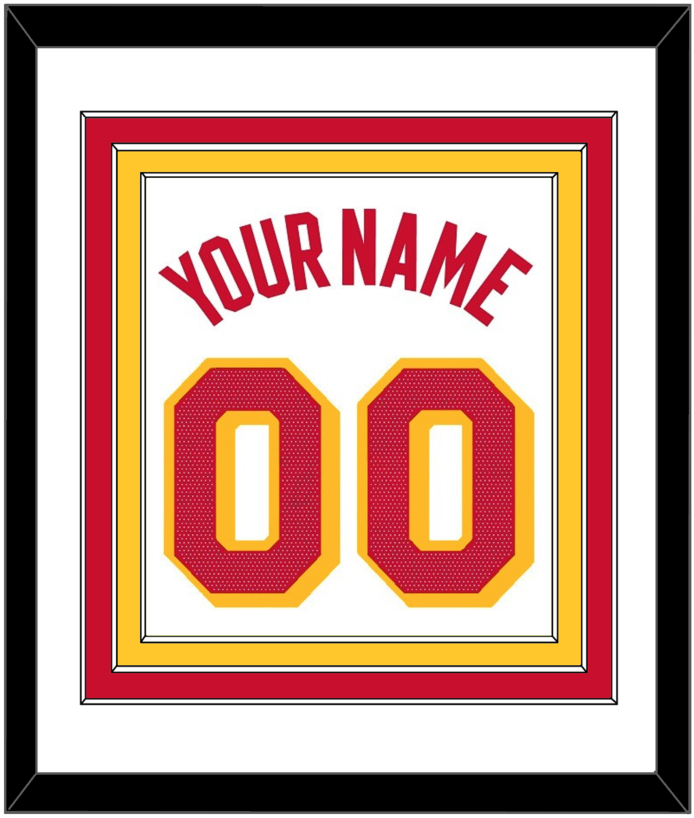 Atlanta Name & Number - White Association - Premier Tier 1