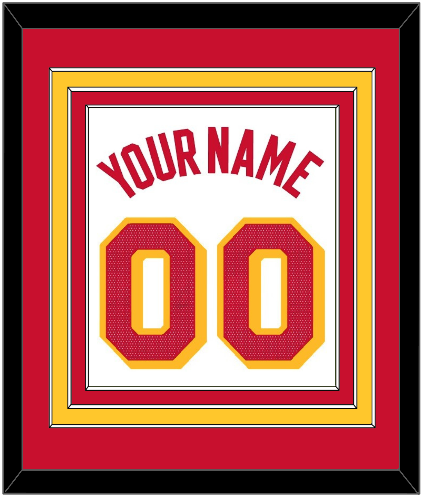 Atlanta Name & Number - White Association - Premier Tier 2