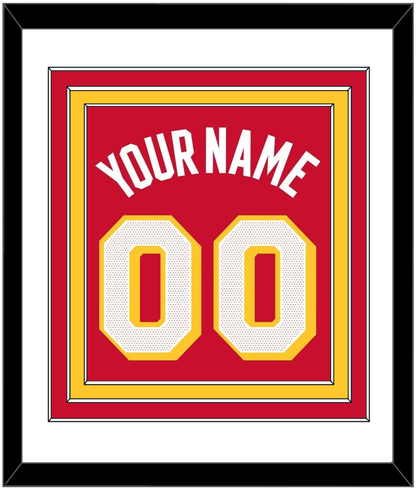 Atlanta Name & Number - Red Icon - Premier Tier 1