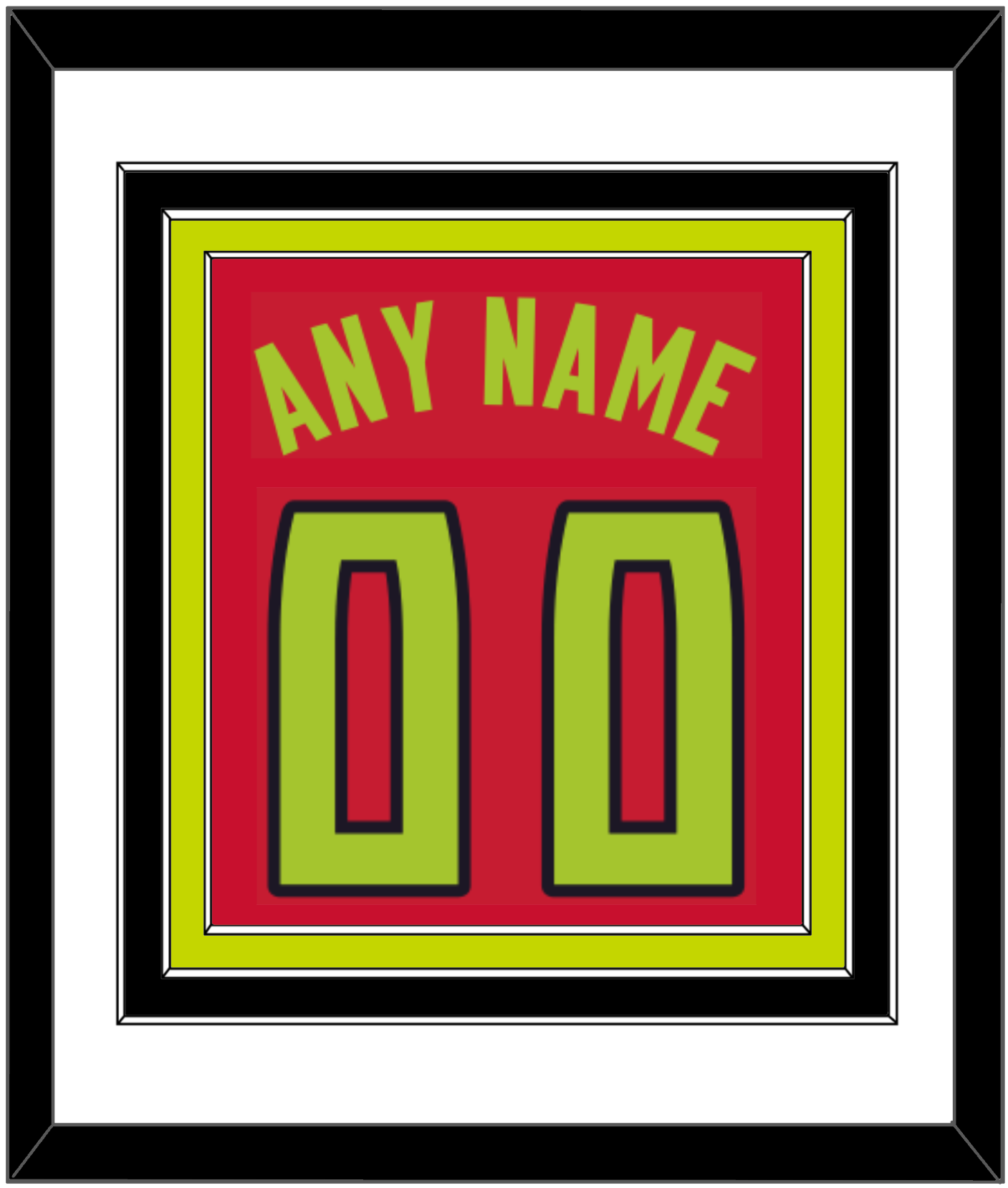 Atlanta Name & Number - Red Icon (2015-2020) - Premier Tier 1