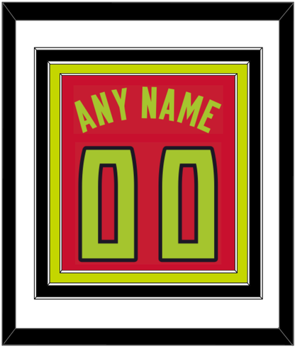 Atlanta Name & Number - Red Icon (2015-2020) - Premier Tier 1