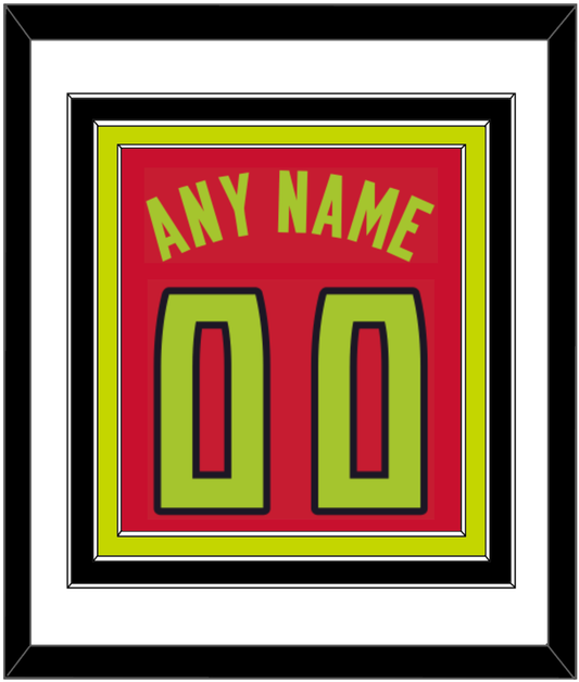 Atlanta Name & Number - Red Icon (2015-2020) - Premier Tier 1