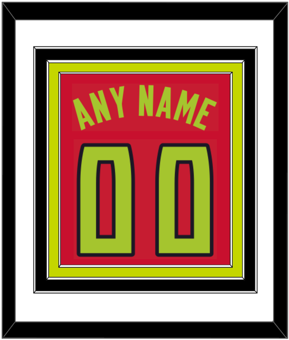 Atlanta Name & Number - Red Icon (2015-2020) - Triple Mat 1