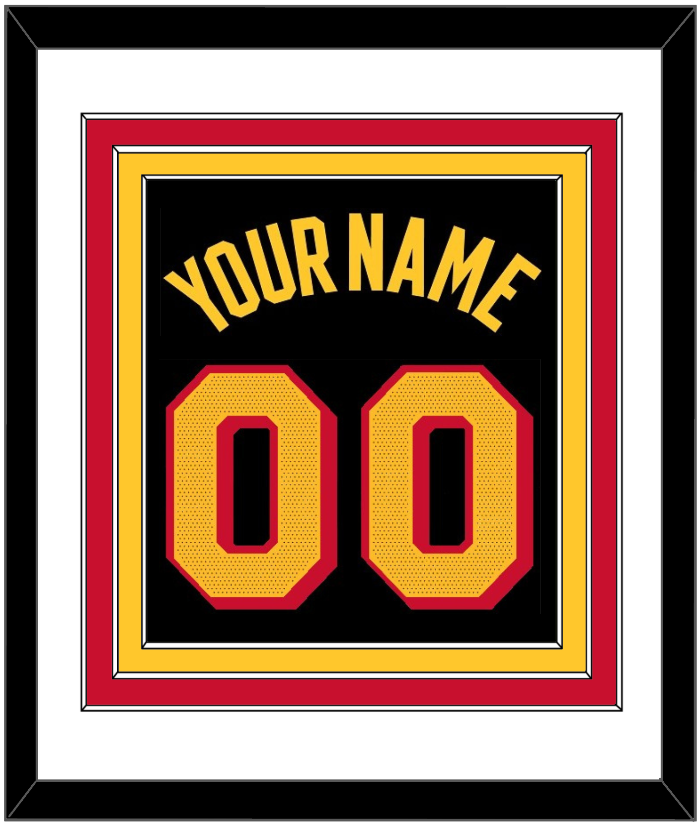Atlanta Name & Number - Black Statement - Premier Tier 1