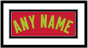 Atlanta Name - Red Icon (2015-2020) - Double Mat 1