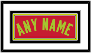 Atlanta Name - Red Icon (2015-2020) - Triple Mat 1