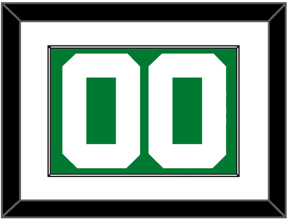 Boston Number - Green Icon - Single Mat 1