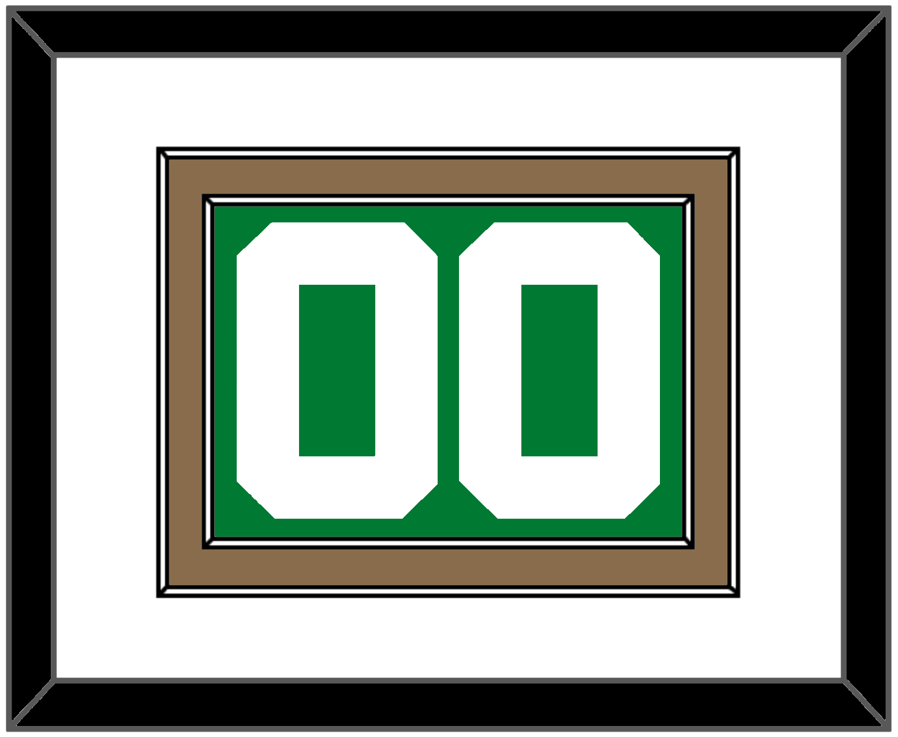 Boston Number - Green Icon - Signature Tier 1