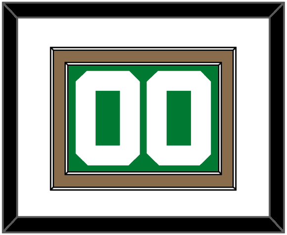 Boston Number - Green Icon - Double Mat 1