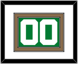 Boston Number - Green Icon - Double Mat 1