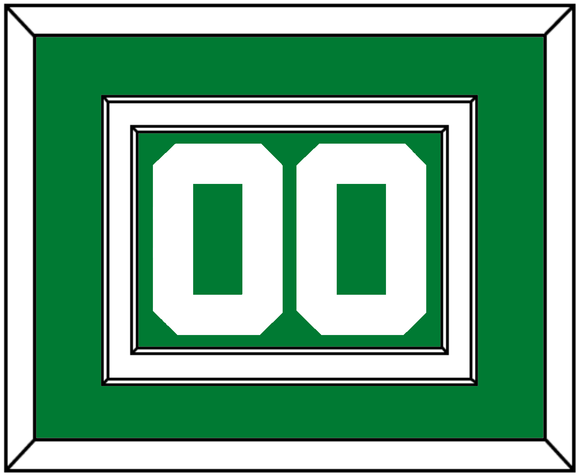 Boston Number - Green Icon - Double Mat 2