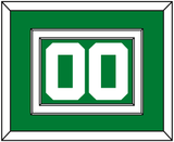 Boston Number - Green Icon - Double Mat 2