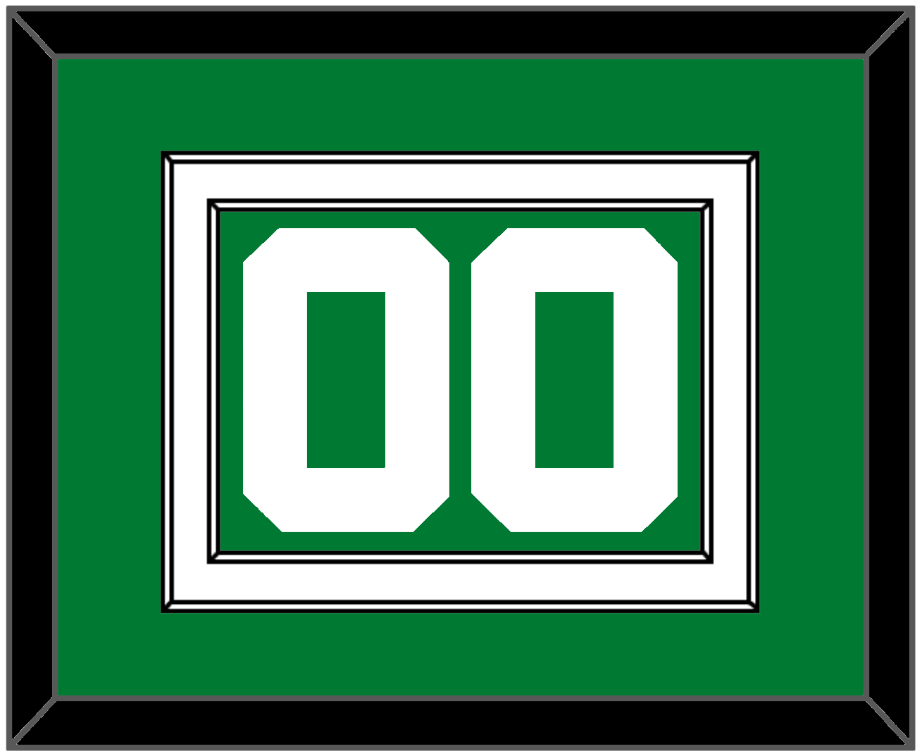 Boston Number - Green Icon - Signature Tier 2