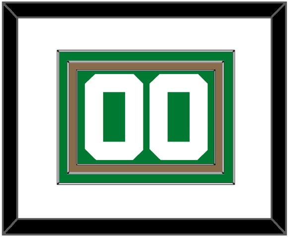 Boston Number - Green Icon - Triple Mat 1