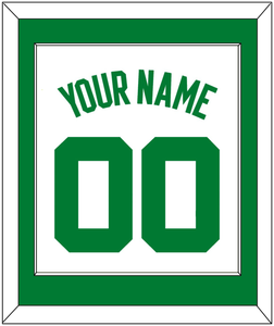 Boston Name & Number - Home White (1972-2018) - Single Mat 1