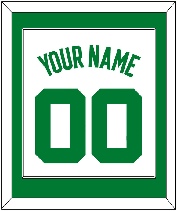 Boston Name & Number - White Association - Single Mat 1 (Copy)