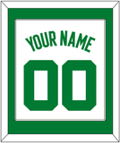 Boston Name & Number - Home White (1972-2018) - Single Mat 1