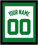 Boston Name & Number - Home White (1972-2018) - Single Mat 1