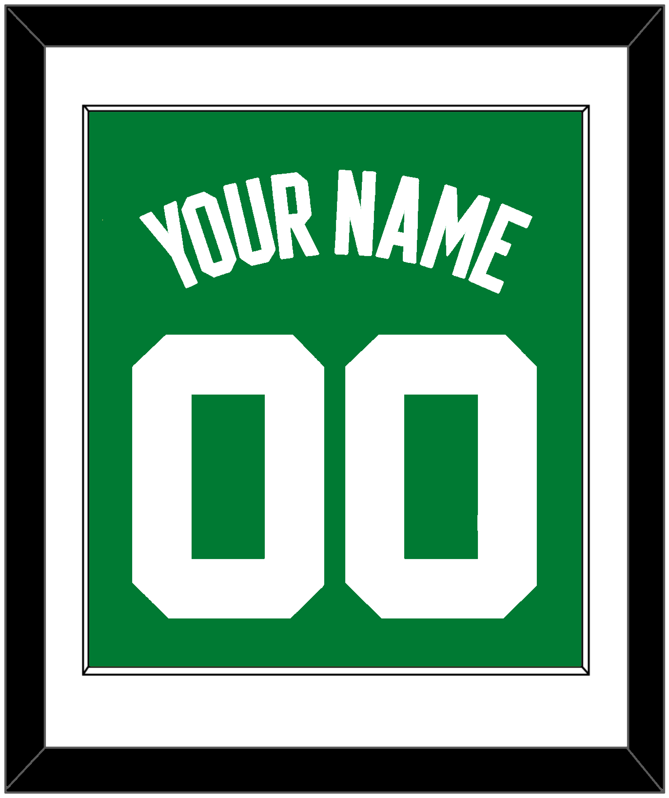 Boston Name & Number - Green Icon - Essential Tier 1