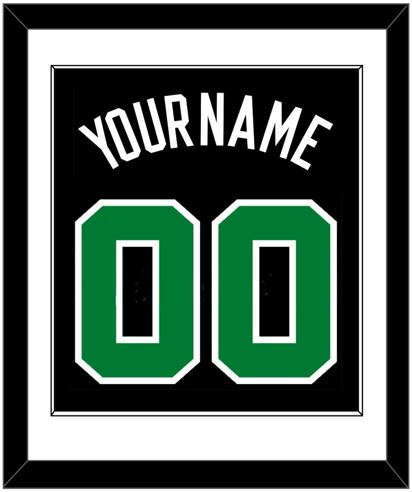 Boston Name & Number - Black Statement - Essential Tier 1