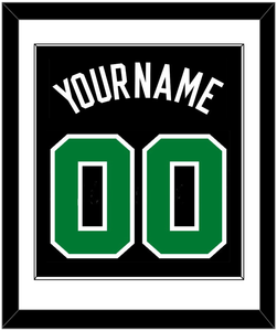 Boston Name & Number - Black Statement - Single Mat 1