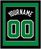 Boston Name & Number - Black Statement - Single Mat 2