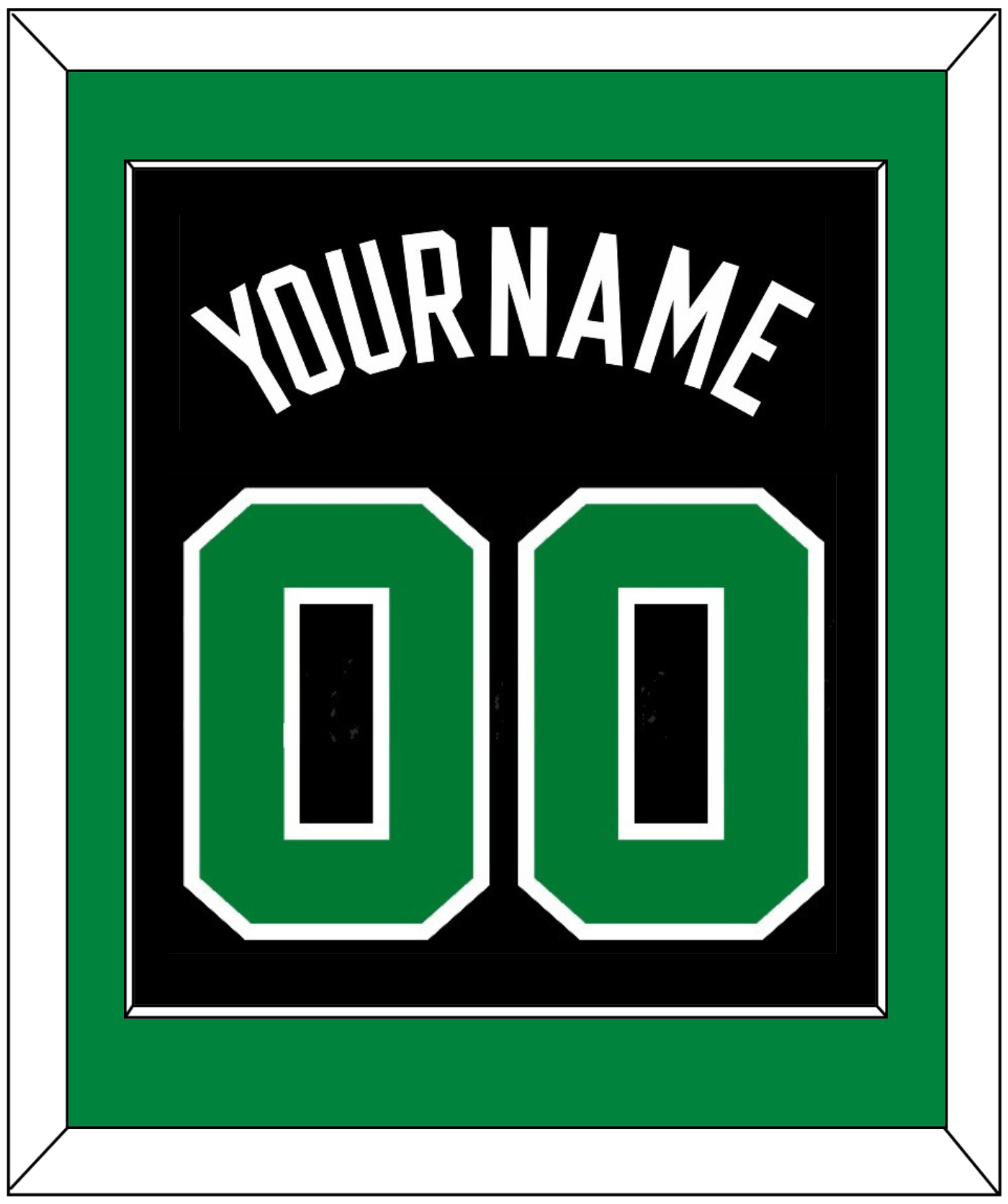 Boston Name & Number - Black Statement - Essential Tier 2