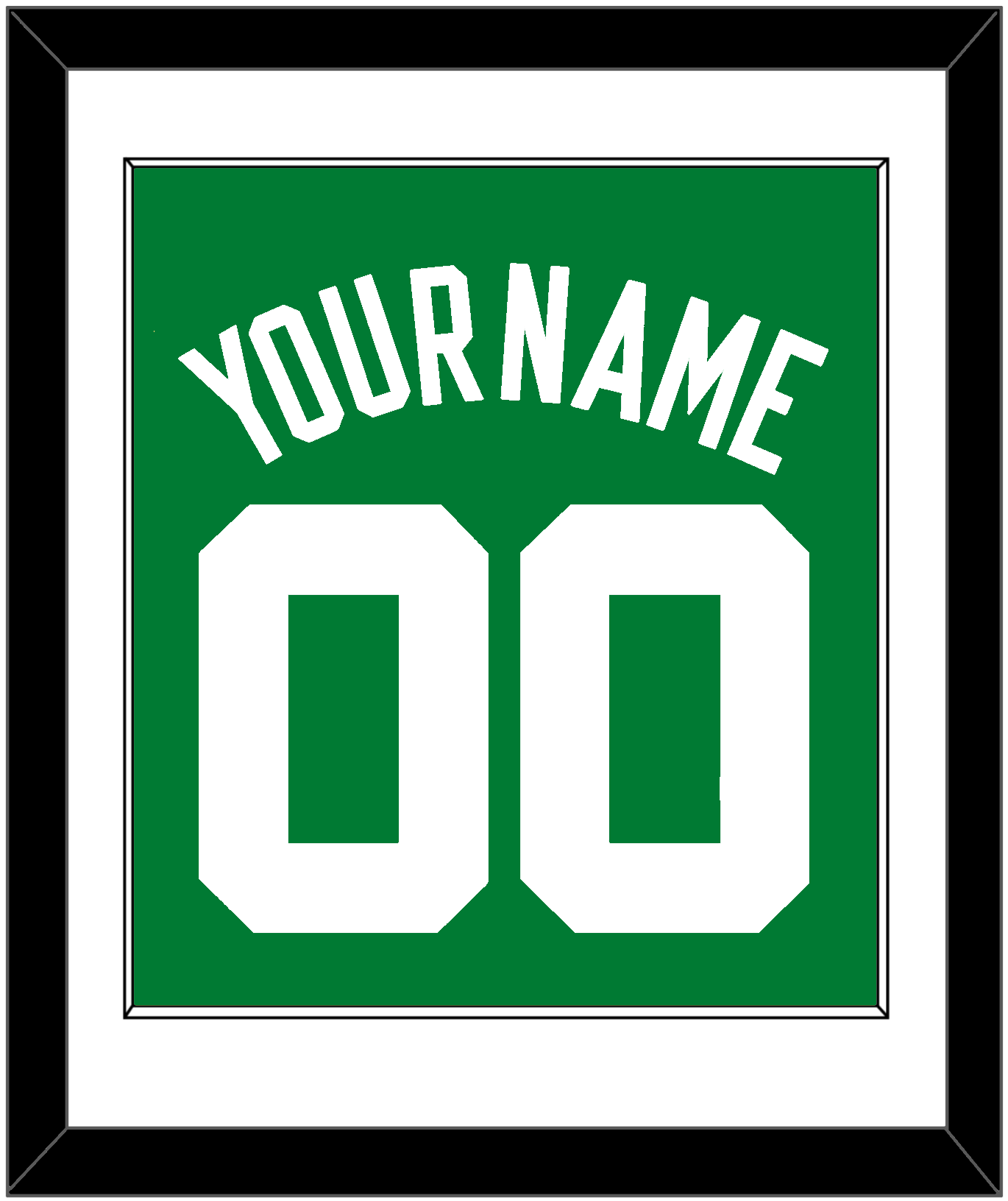 Boston Name & Number - Road Green (1972-2018) - Essential Tier 1