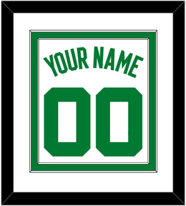 Boston Name & Number - Home White (1972-2018) - Double Mat 1