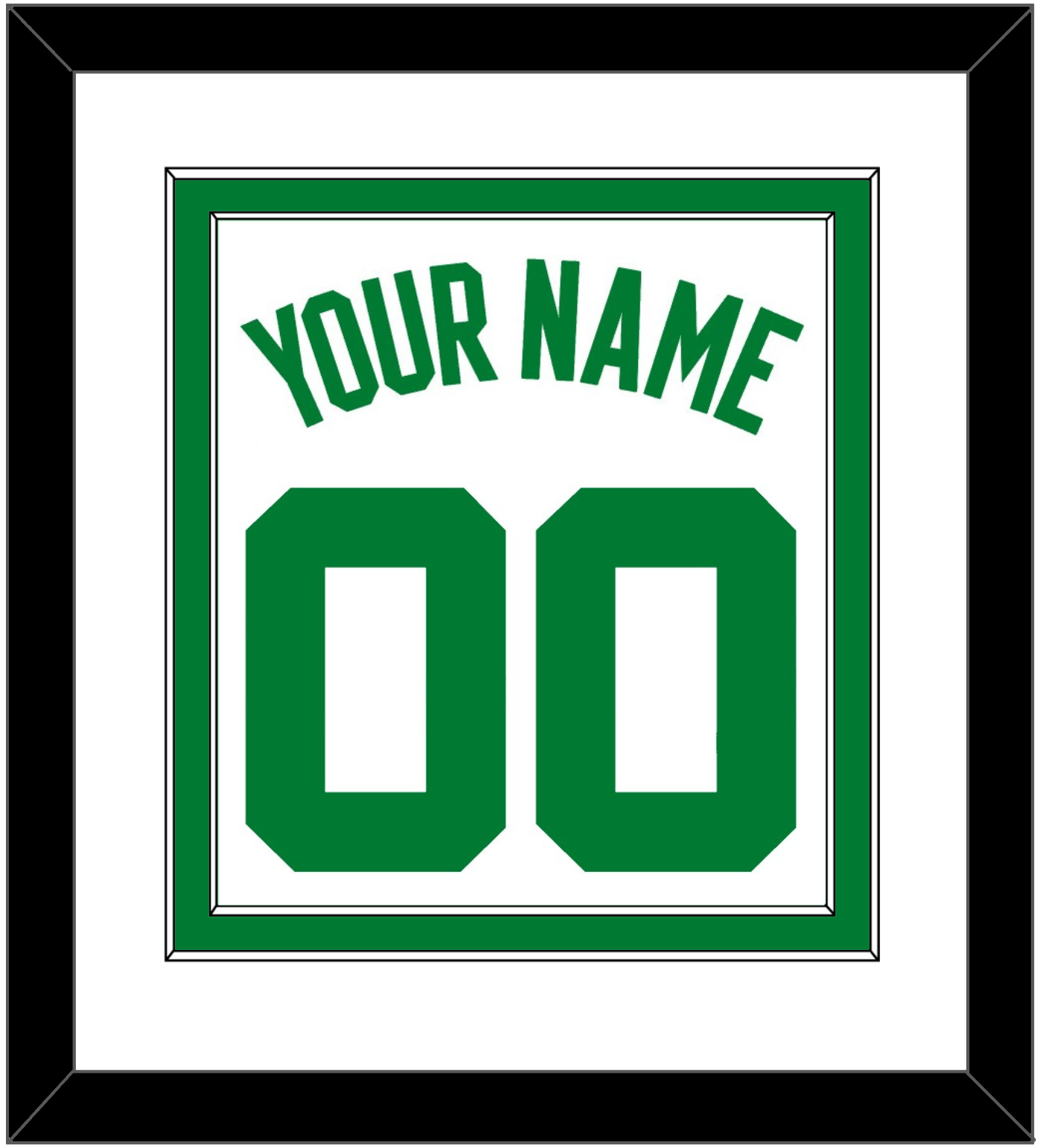 Boston Name & Number - White Association - Signature Tier 1