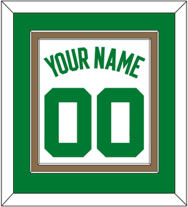 Boston Name & Number - Home White (1972-2018) - Double Mat 2