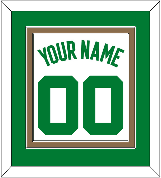 Boston Name & Number - White Association - Signature Tier 2